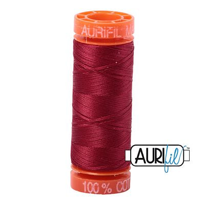 Aurifil Mako Cotton 50wt Thread 220 Yards — Color 1103 Burgundy