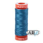 Aurifil Mako Cotton 50wt Thread 220 Yards — Color 1125 Medium Teal