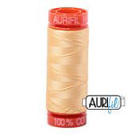 Aurifil Mako Cotton 50wt Thread 220 Yards — Color 2130 Medium Butter