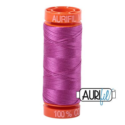 Aurifil Mako Cotton 50wt Thread 220 Yards — Color 2535 Magenta