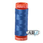 Aurifil Mako Cotton 50wt Thread 220 Yards — Color 6738 Peacock Blue