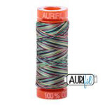Aurifil Mako Cotton 50wt Variegated Thread 220 Yards — Color 3817 Marrakesh