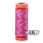 Aurifil Mako Cotton 50wt Variegated Thread 220 Yards — Color 4660 Pink Taffy