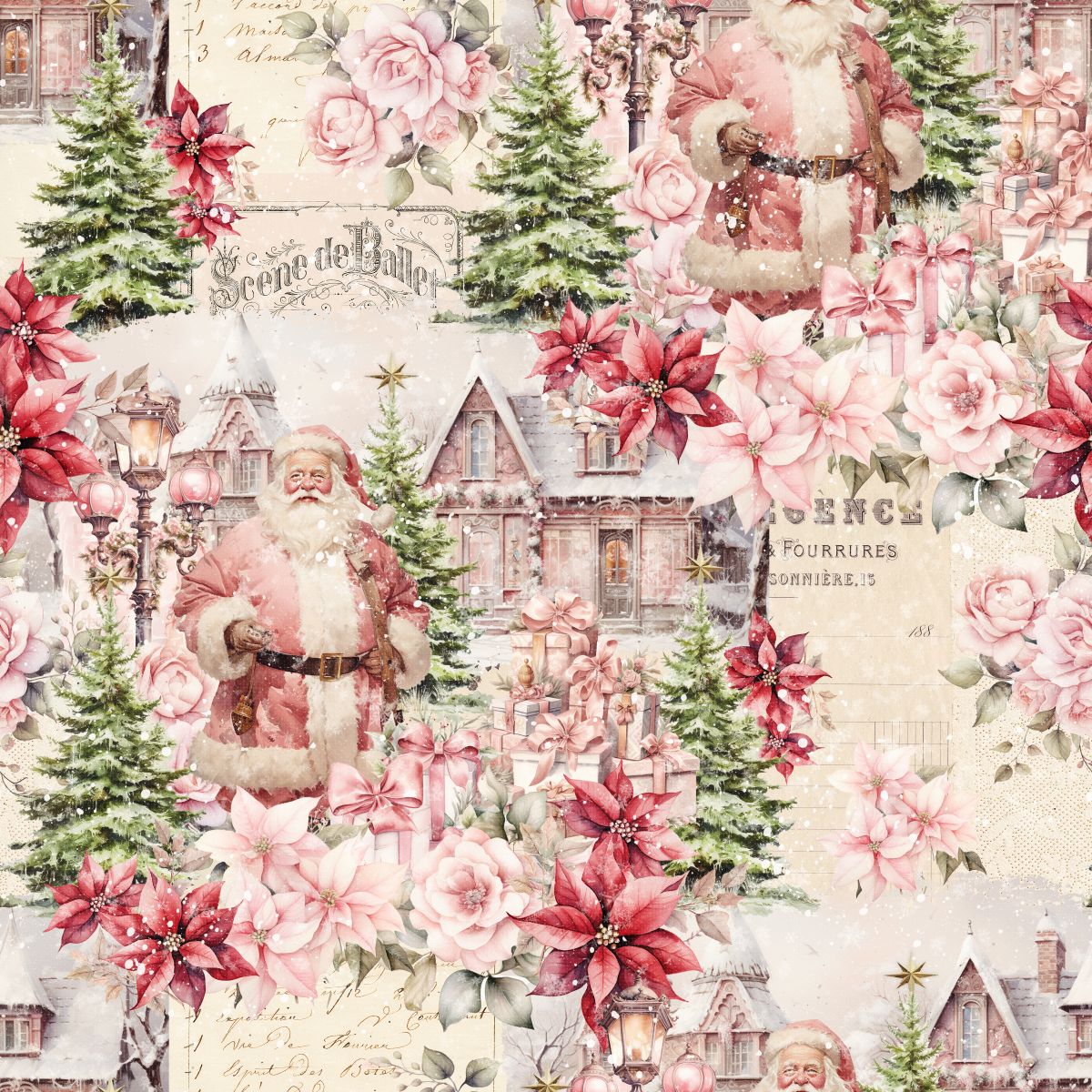 Christmas Magic Digital Christmas Scenic Santa 2014-41 Blank Quilting Sold by the Half Yard