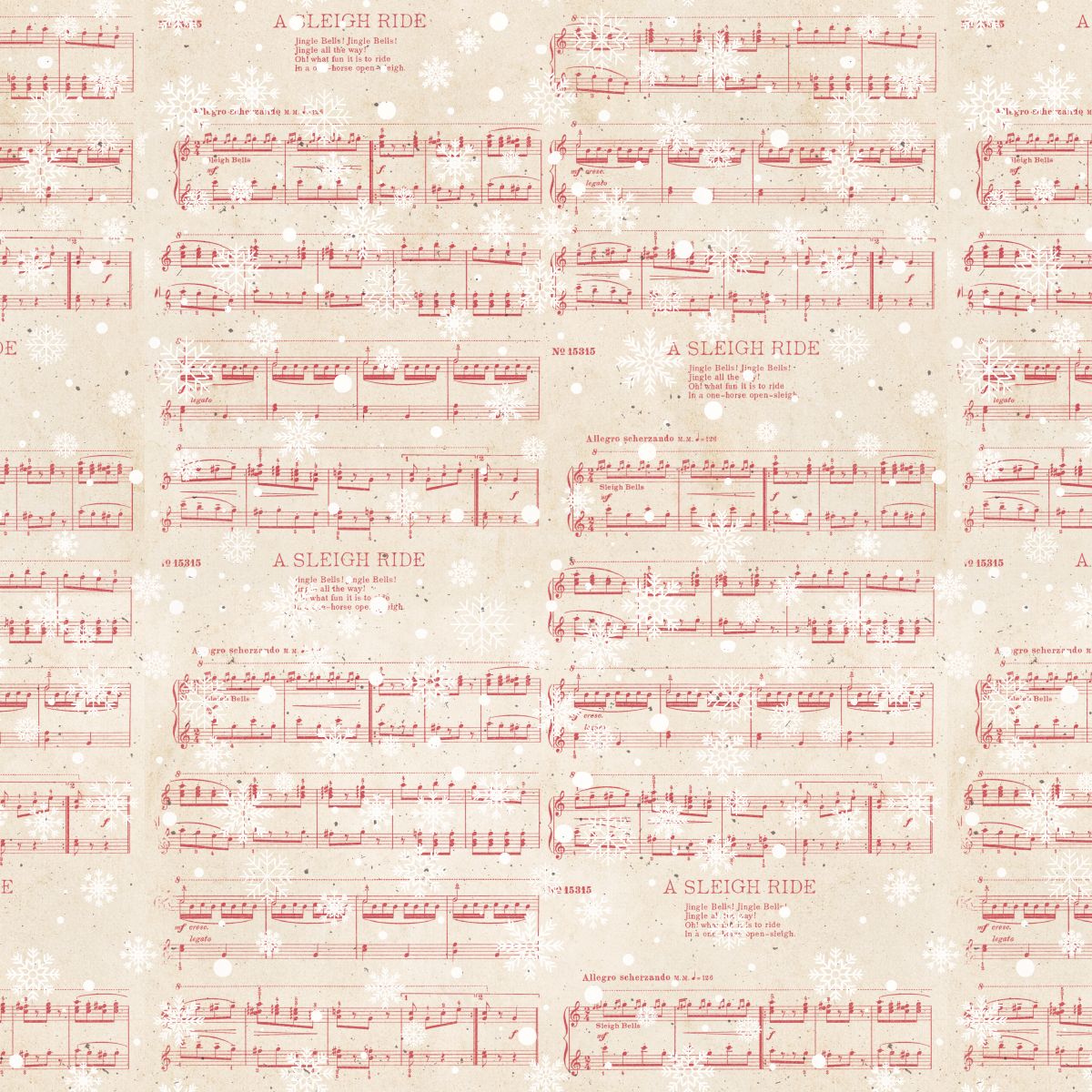 Christmas Magic Digital Sheet Music 2019-41 Blank Quilting Sold by the Half Yard
