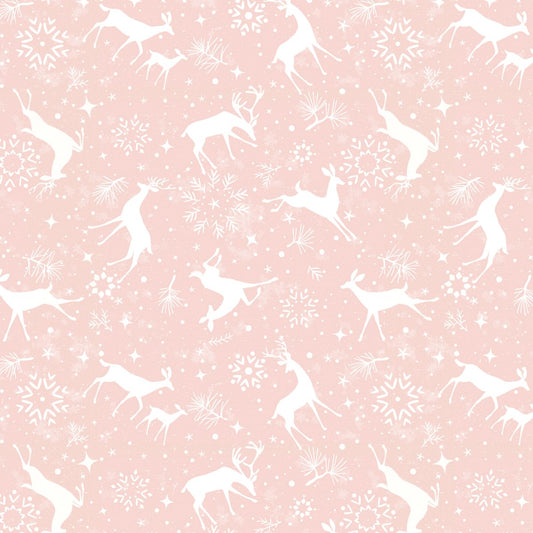 Christmas Magic Digital Deer Silhouettes 2022-22 Blank Quilting Sold by the Half Yard