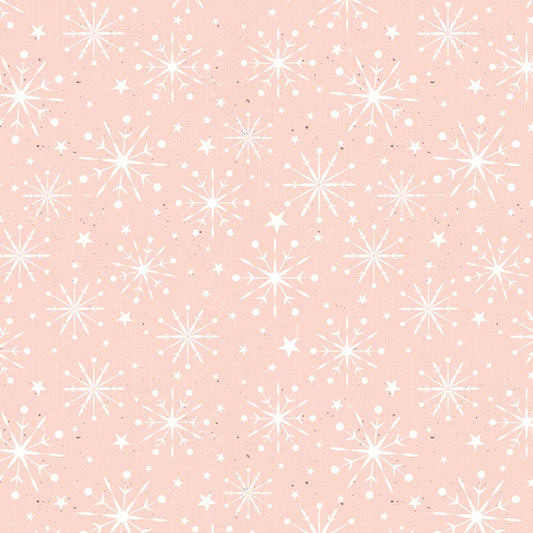Christmas Magic Digital Stars Pink 2023-22 Blank Quilting Sold by the Half Yard