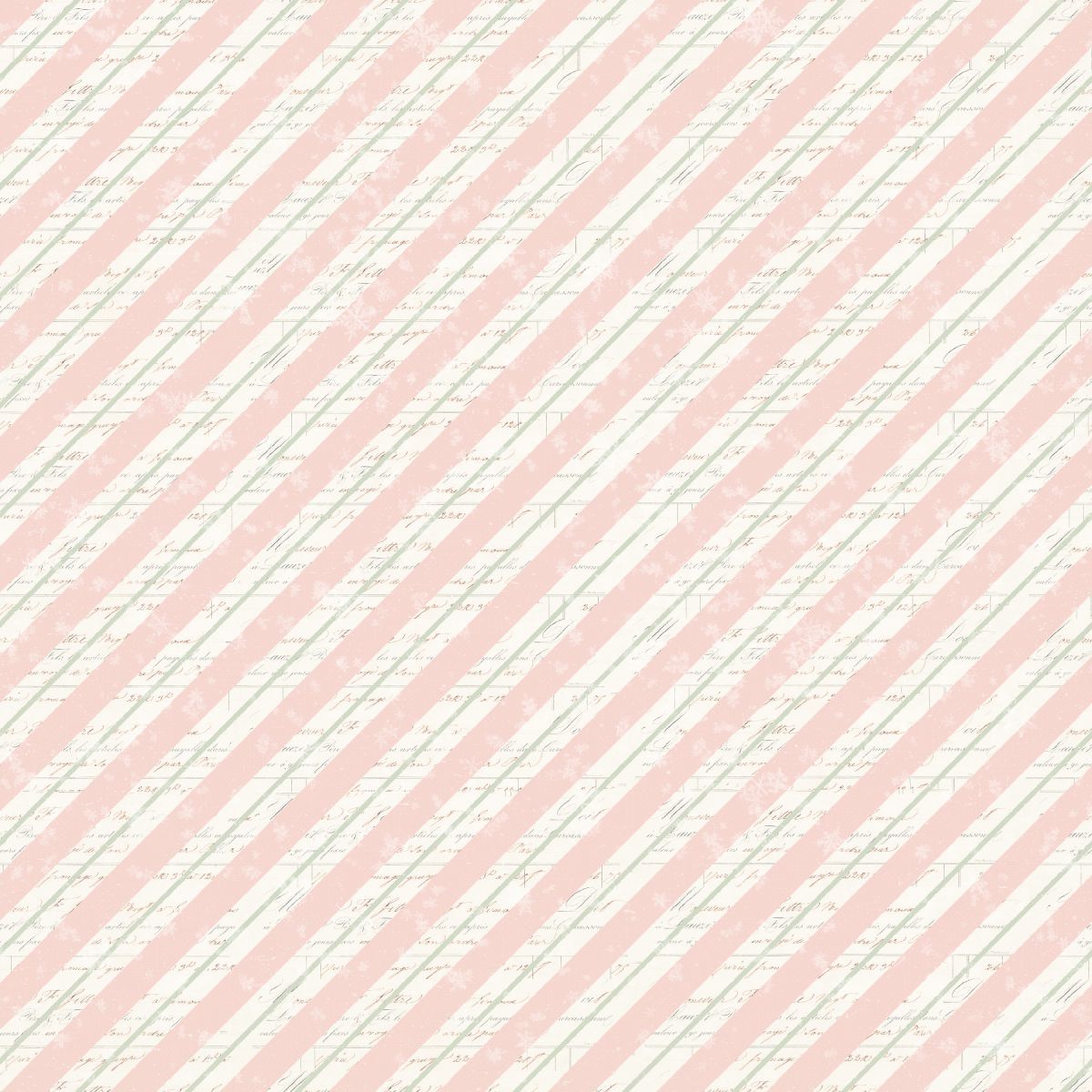 Christmas Magic Digital Bias Stripe Pink 2024-22 Blank Quilting Sold by the Half Yard