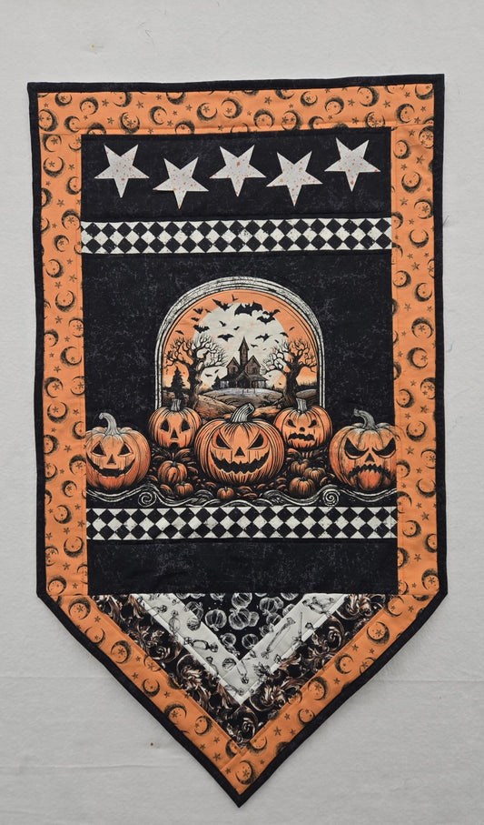 Haunted Hillside Door Banner Kit 19-5/8" x 34-1/4" in Haunted Hollow by Patrick Lose for Northcott