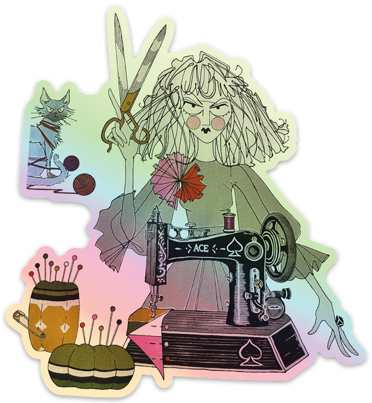 GHASTLIE CRAFT Holographic Sticker 5 inch