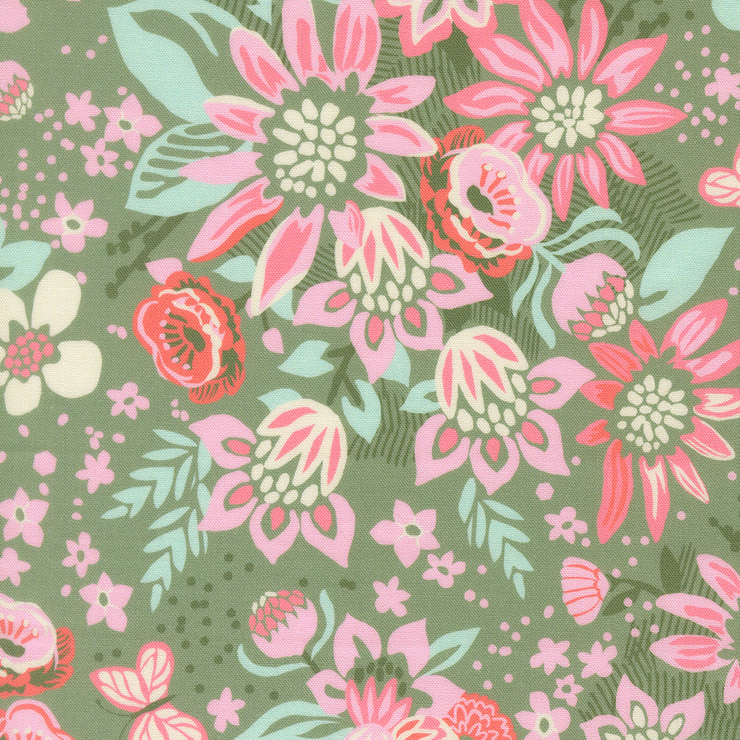 2735014 Floriori Floret Sage Cotton Fabric