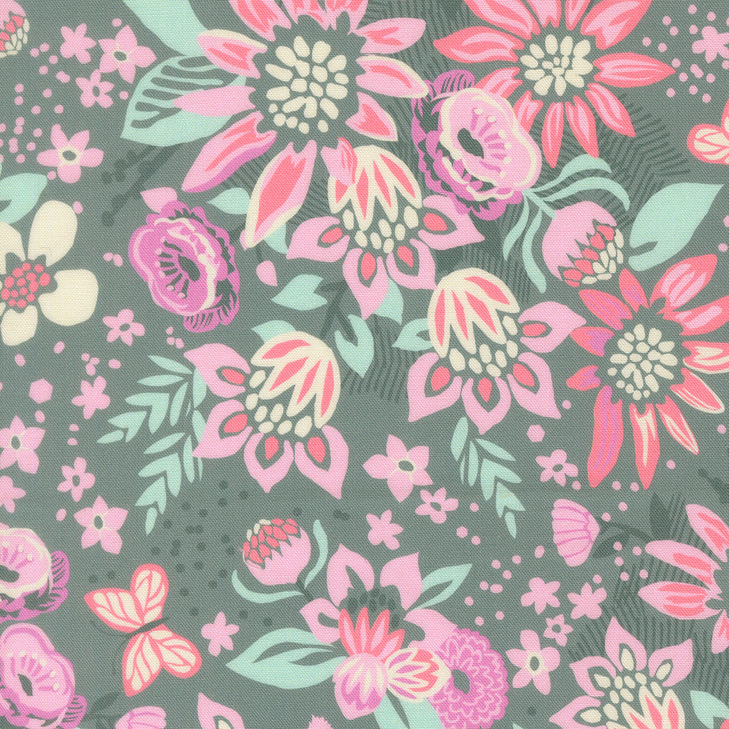 2735015 Floriori Floret Fog Cotton Fabric