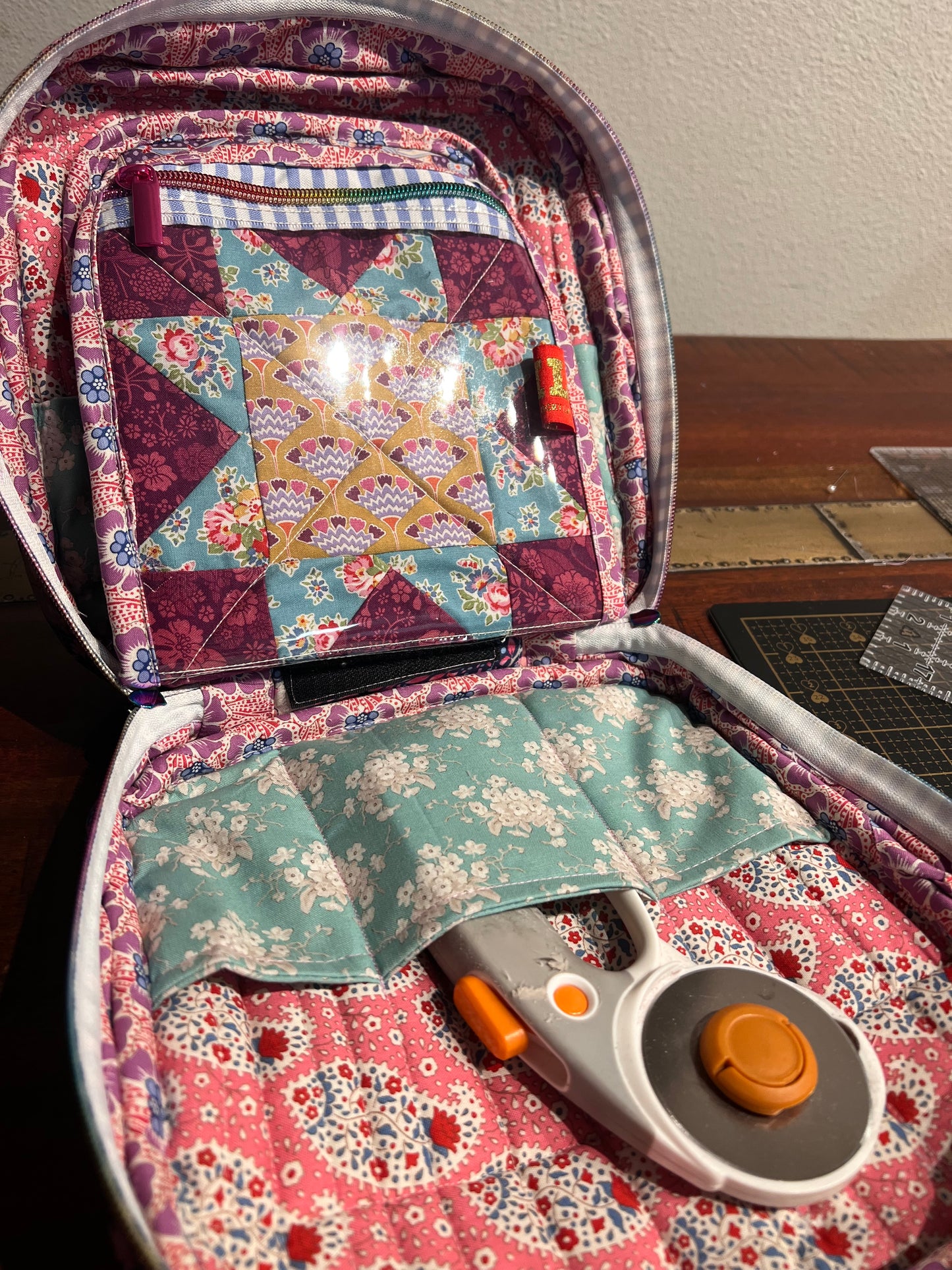 Tilda Whimsical Makeup Needlepoint Bag