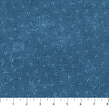 28738-44 American Heartland Tri-Star Blue Northcott Fabrics Sold By the Half Yard