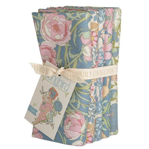 Songbird Blue Fat Quarter Bundle by Tilda til300254