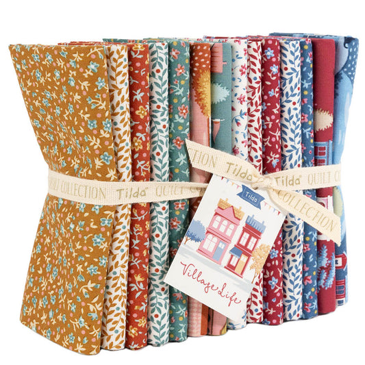 TIL300278 Tilda Village Life Blenders Fat Quarter Bundle 14 Fabrics Cotton Fabric (Copy)