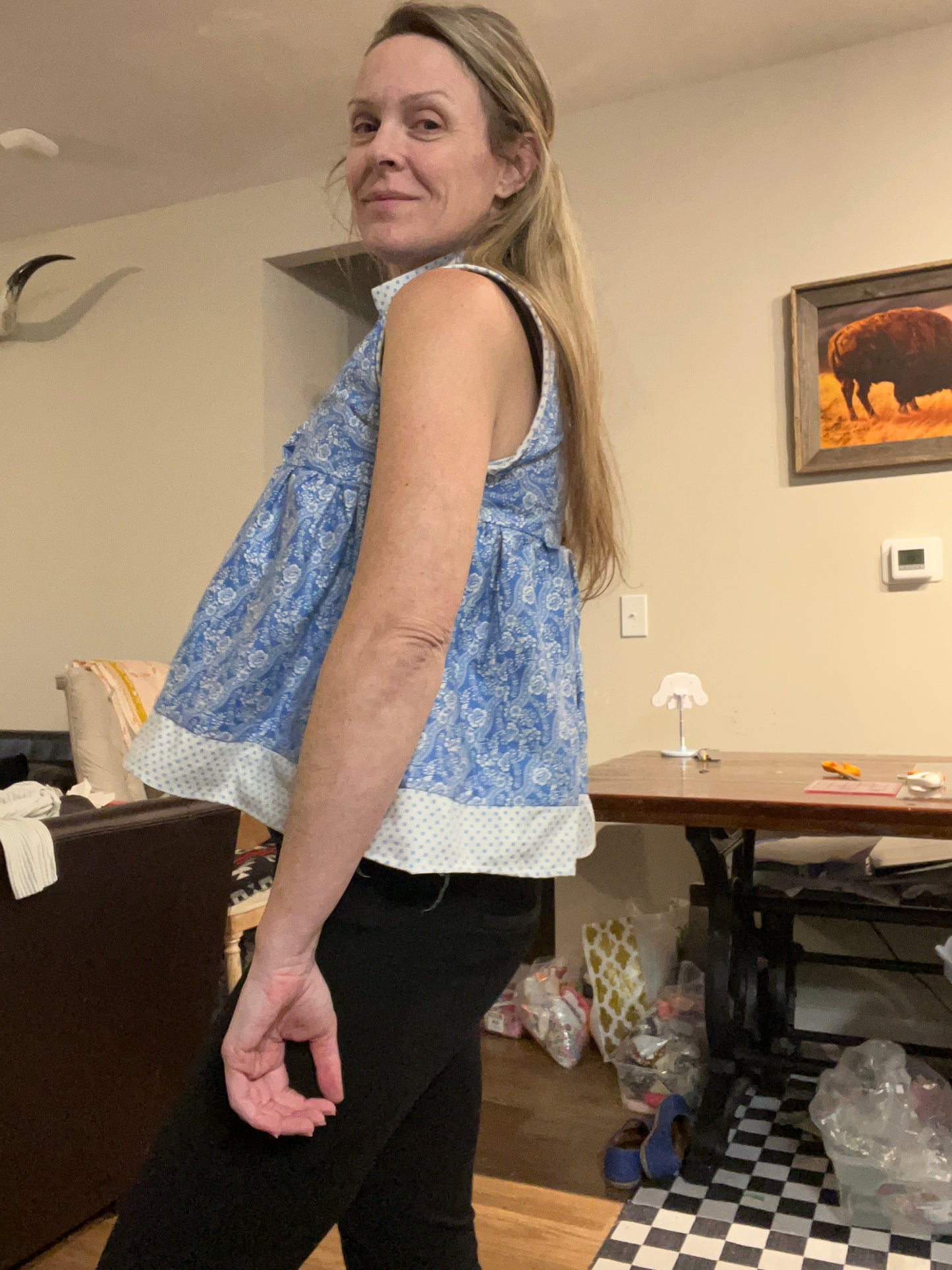 Babydoll Top Blue