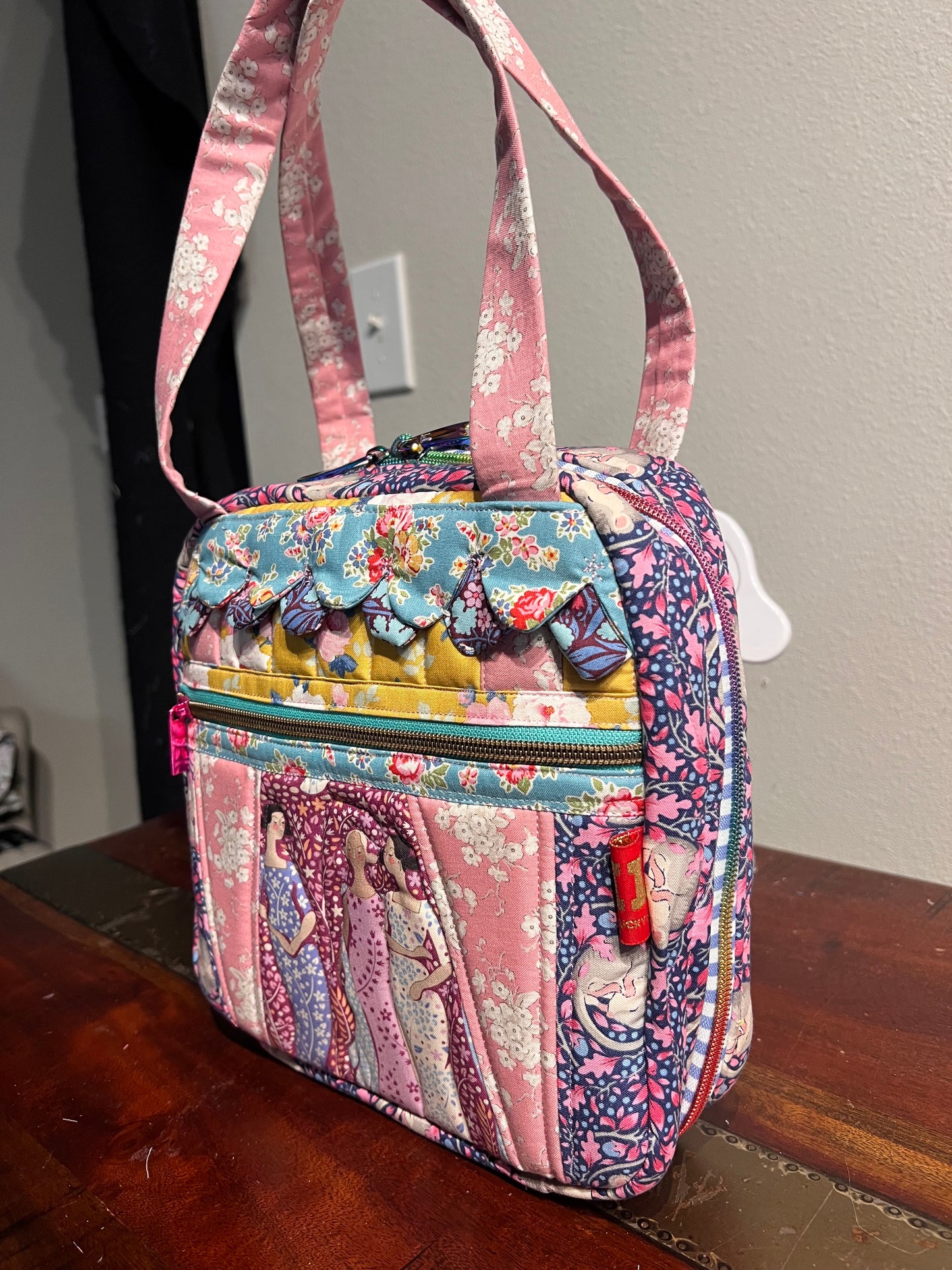 Tilda Whimsical Makeup Needlepoint Bag