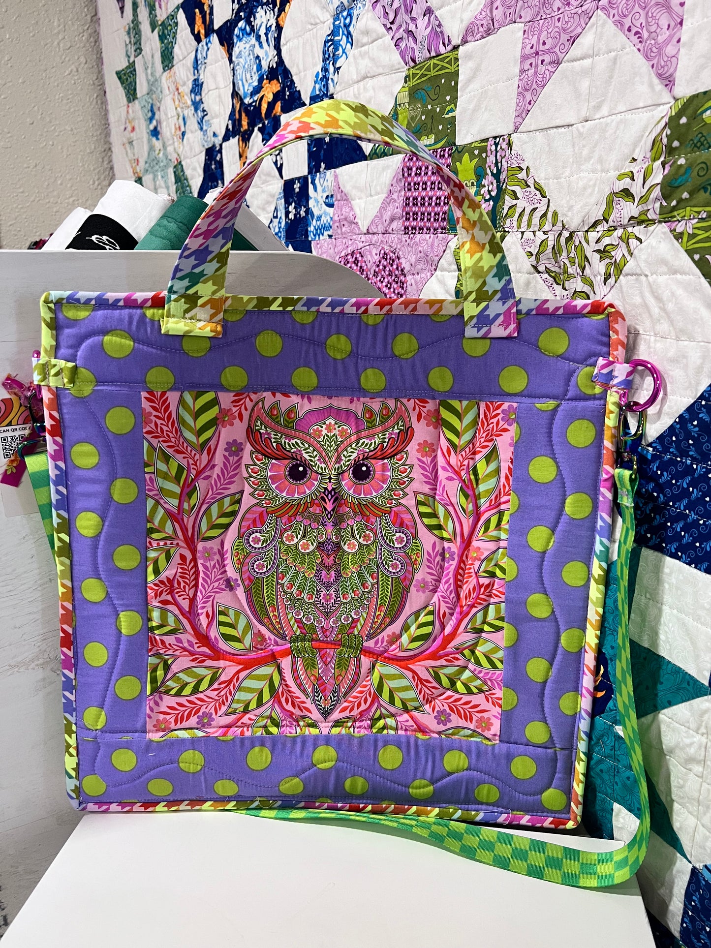 Made to Order Project Bag Tula Pink Owl