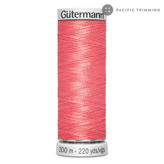Gutermann Dekor Rayon Machine Embroidery 200M Colors 4865 shrimp