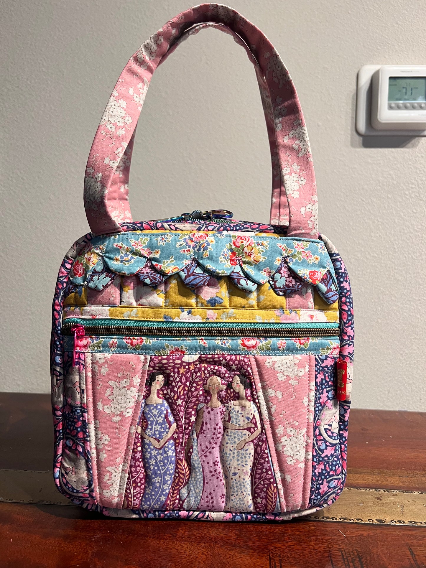 Tilda Whimsical Makeup Needlepoint Bag