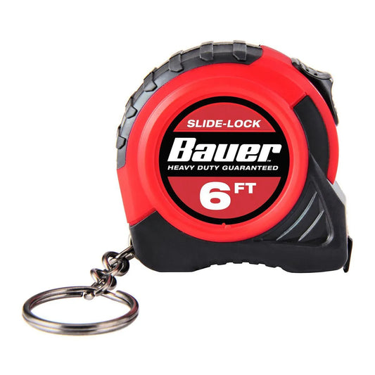 BAUER 6 ft. x 1/2 in. Keychain Tape Measure