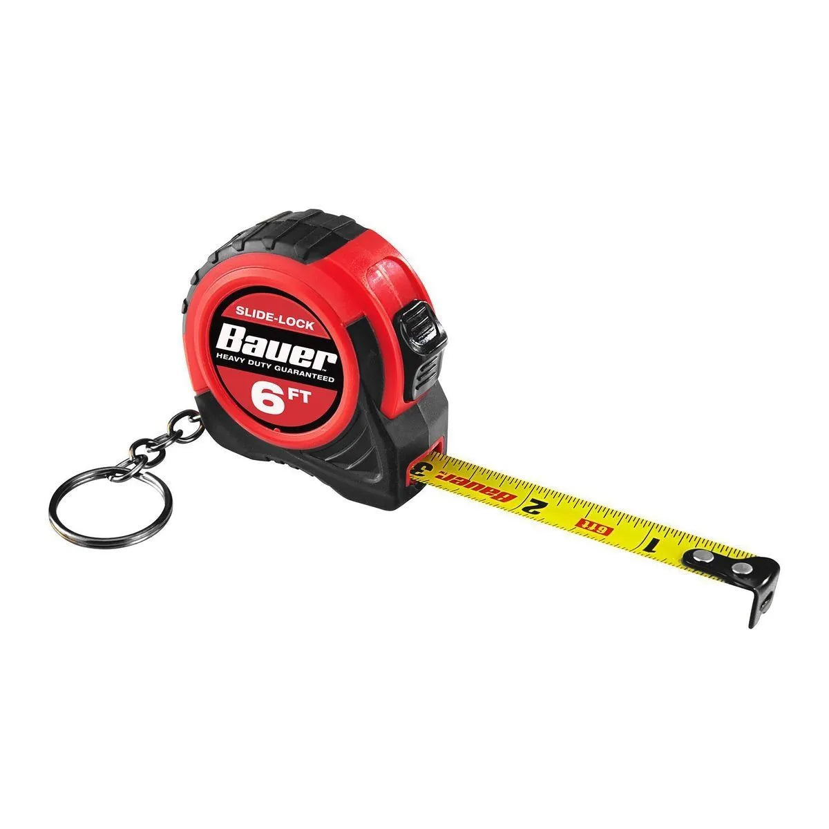 BAUER 6 ft. x 1/2 in. Keychain Tape Measure