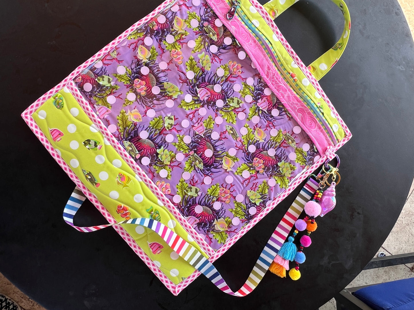 Jumbo Tula Pink Reef Project Bag