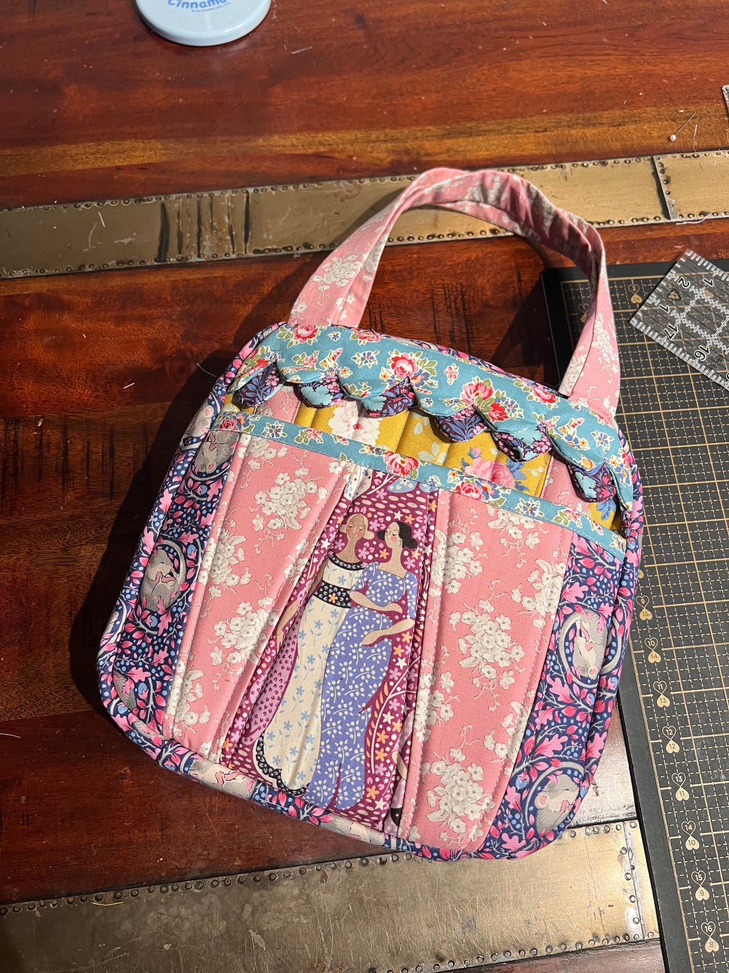 Tilda Whimsical Makeup Needlepoint Bag