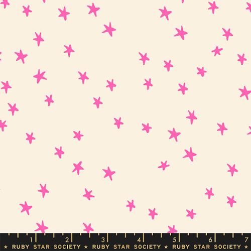 Starry Neon Pink RS4109 36 Ruby Star Society Sold by the Half Yard