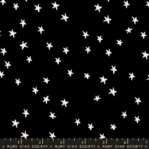 108" Starry Wideback Black Quilt Backing RS4111 50 Ruby Star Society