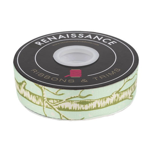 FULL MOON FOREST II - BIG TREE WEBBING IN ENCHANTED - 1-1/2" WIDTH - BY TULA PINK Ribbon by the yard Renaissance Ribbons