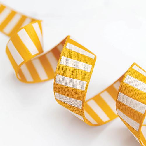 SSCWEB04 Bold Stripe Webbing Cactus/Off White 1.5in Stitch Supply Co Trim