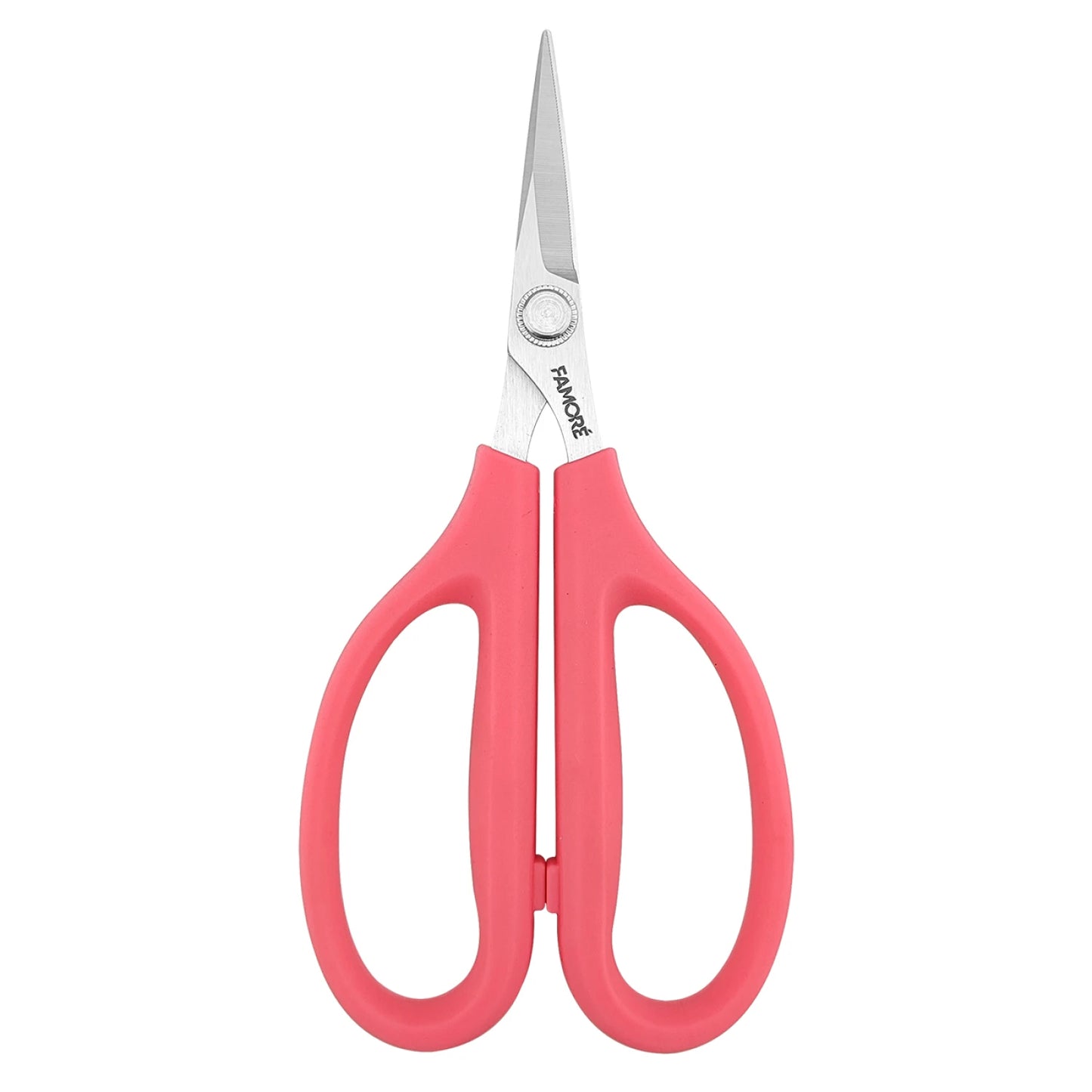 Famore Very Sharp Scissor with Large Pink Comfort Handles 6-1/4in # 732SP