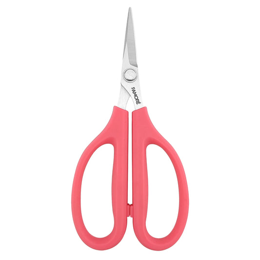 Famore Very Sharp Scissor with Large Pink Comfort Handles 6-1/4in # 732SP