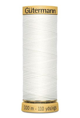 Natural Cotton 50wt 100M  White