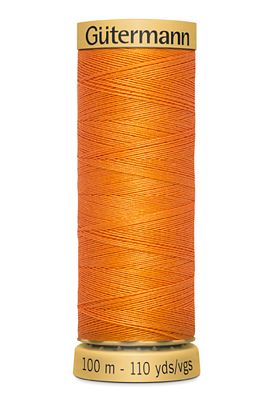 Natural Cotton 50wt 100M -Orange