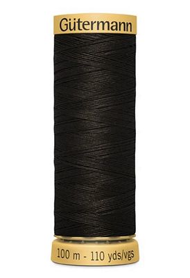 Natural Cotton 50wt 100M-Seal Brown