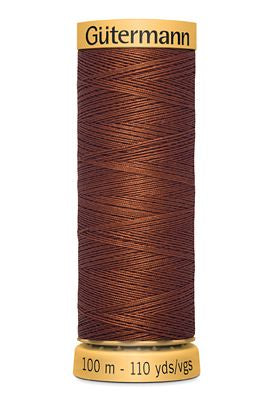 Natural Cotton 50wt 100M -Rust Red