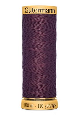 Natural Cotton 50wt 100M-Raisin