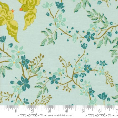 Legendary Love Aqua 45051 14 by Sariditty for Moda Sold by the Half Yard