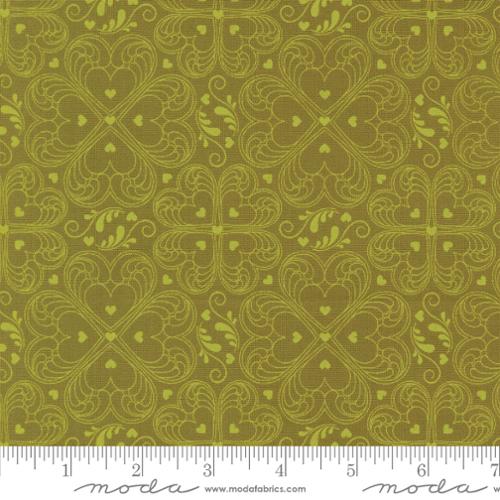Legendary Love Avocado 45054 17 by Sariditty for Moda Sold by the Half Yard