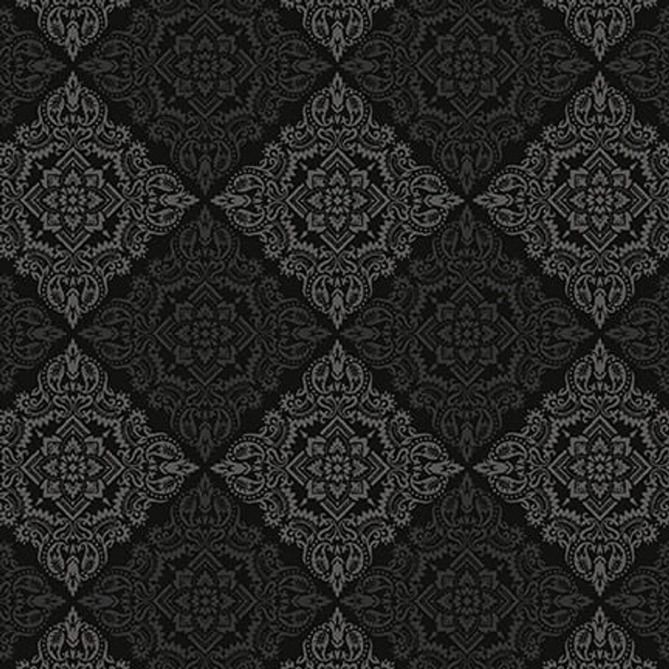 7767-99 Merry Poppies BLACK DIAMONDS BY Sharla Fults for Studio E Fabric