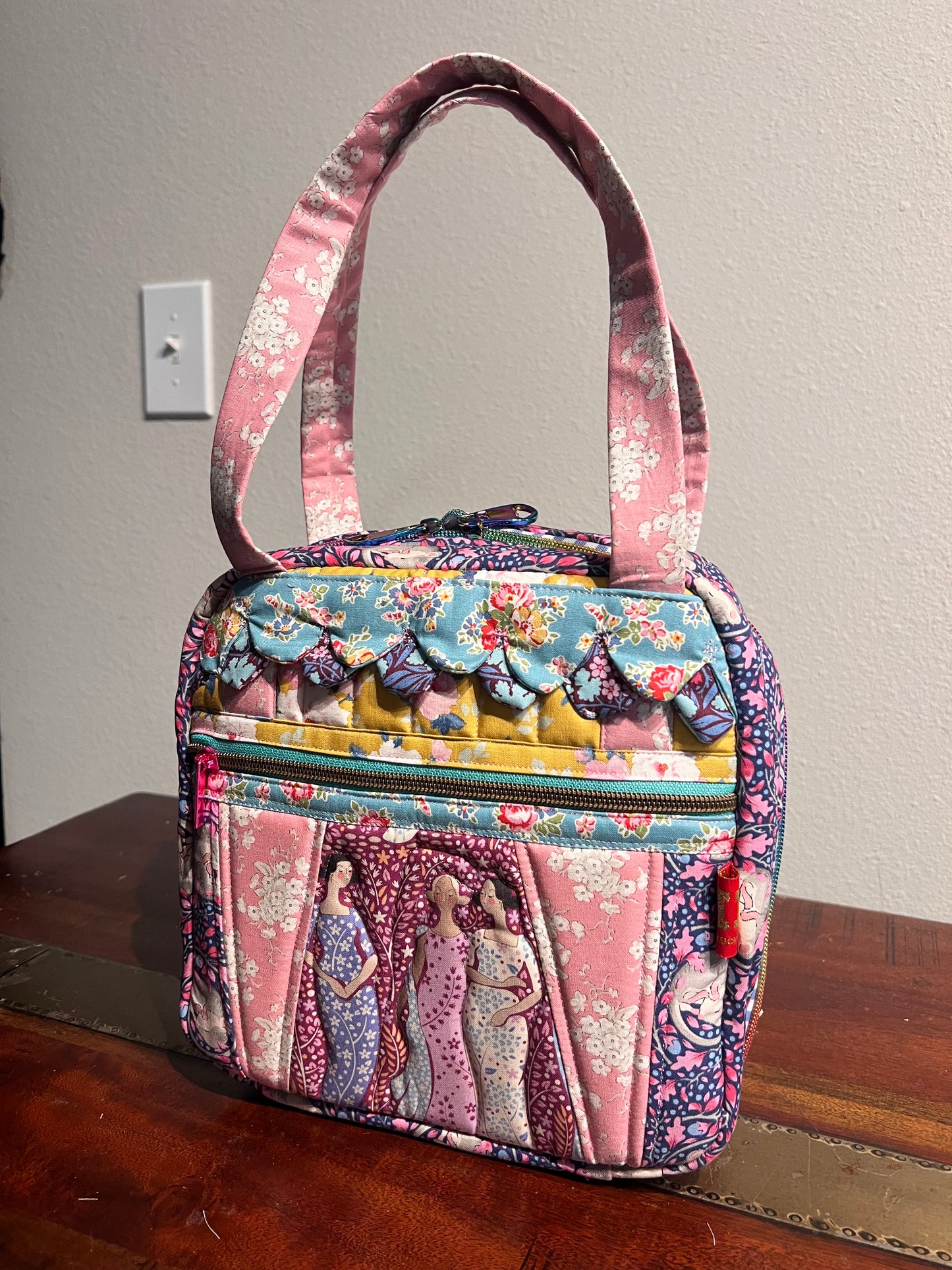 Tilda Whimsical Makeup Needlepoint Bag