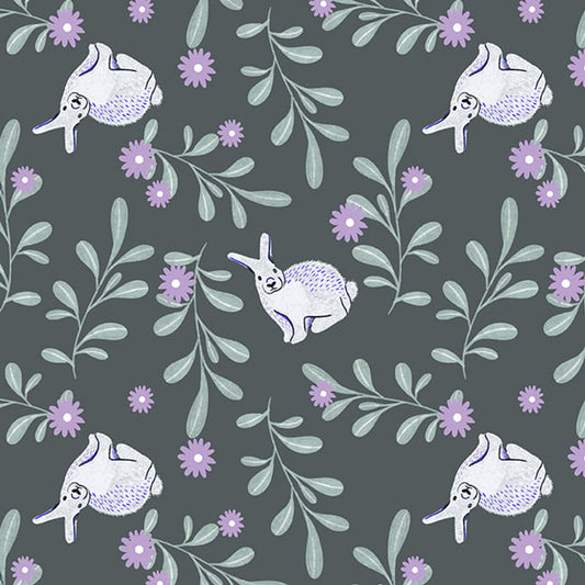 8003-66 GREEN BUNNIES WOODLAND MAGIC STUDIO E SOLD BY THE YARD