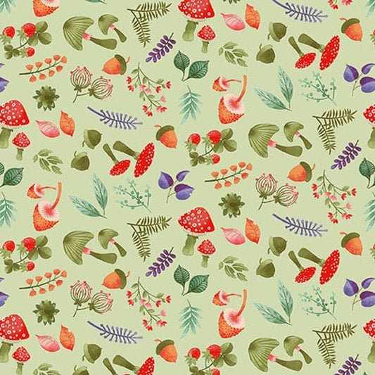8078-62  In The Thicket Tossed Mushrooms Studio E Fabric
