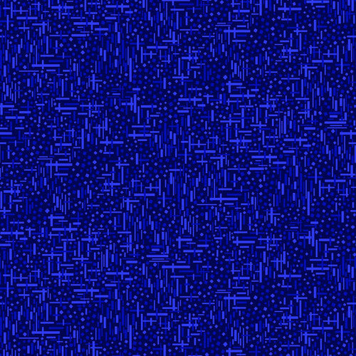 8108-77 Studio E Hummingbird Messenger Indigo Blue Diamonds and Dashes Fabric