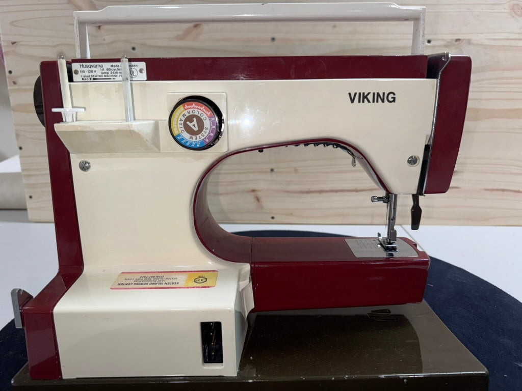 Vintage Viking Model 6440 Sewing Machine Maroon