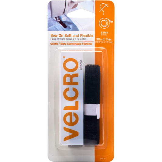 VELCRO® Brand 5/8″ X 30″ Adhesive Sew on Soft & Flexible