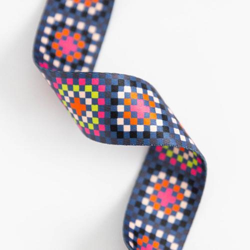 SSCWEB30 Webbing Granny Square In Night 1.5in Stitch Supply Co Trim